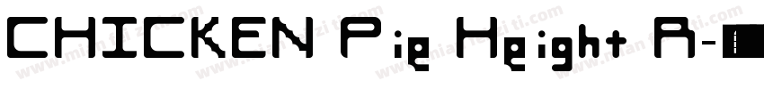 CHICKEN Pie Height R字体转换